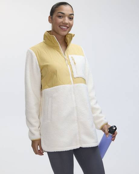 Mix-Media Jacket with Sherpa - Hyba