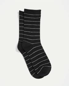 Bamboo Viscose Crew Socks with Stripes