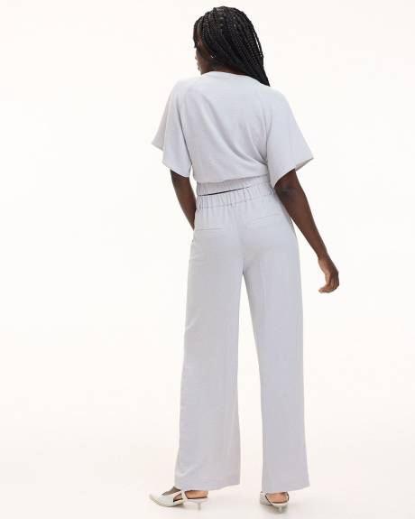 Wide-Leg High-Rise Pant - Petite