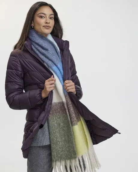 Manteau long compressible