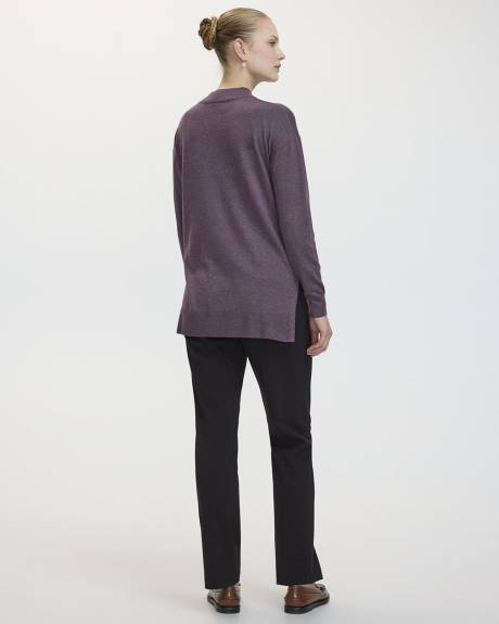 Long-Sleeve Mock-Neck Tunic