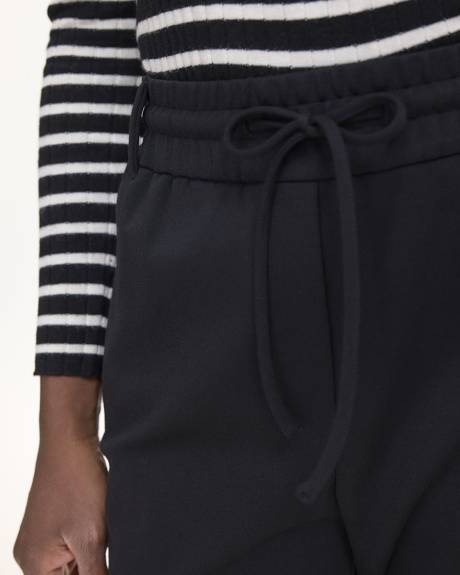 Tapered-Leg High-Rise Pant with Cargo Pockets - Petite