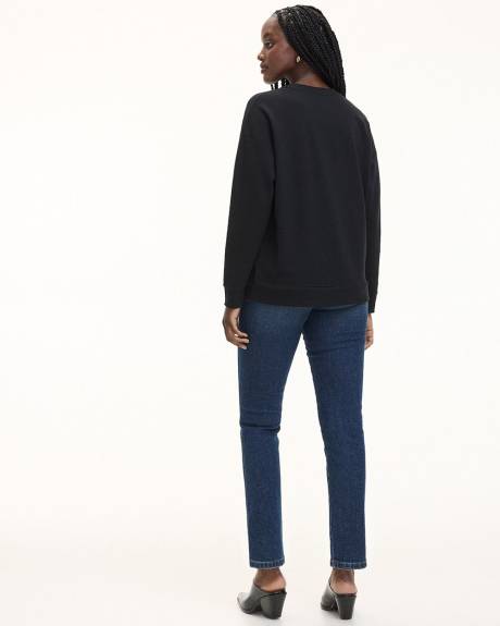 Long-Sleeve Crew-Neck Sweatshirt - R Essentials