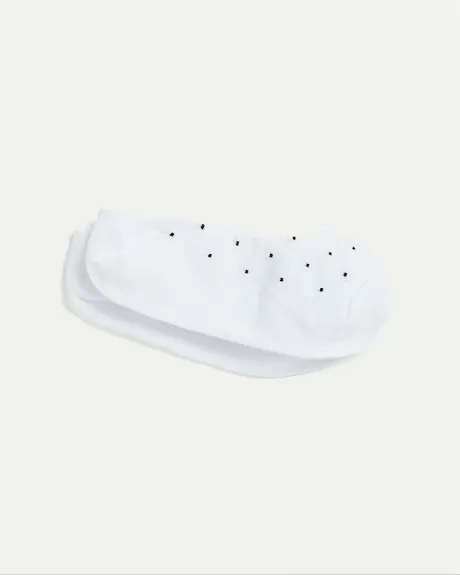 Dotted No-Show Cotton Socks