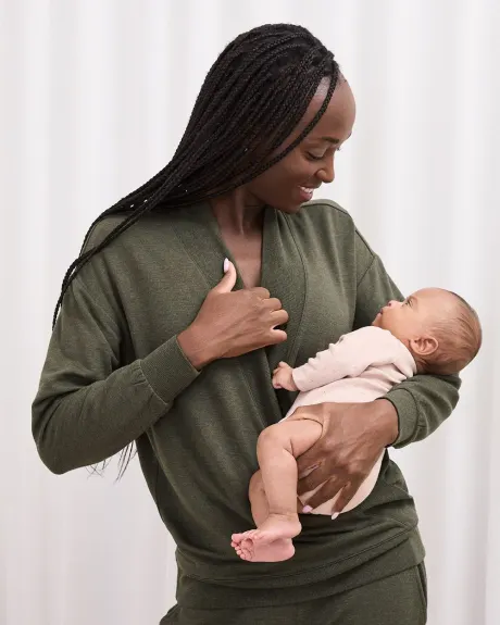 The Easy Nursing Sweater - Thyme Maternity