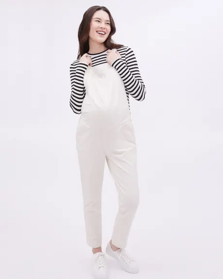 Relaxed-Fit Knit Overalls - Thyme Maternity