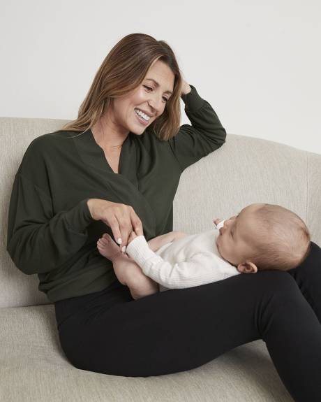 The Easy Nursing Sweater - Thyme Maternity