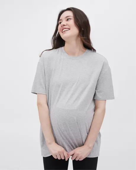 Relaxed-Fit Short-Sleeve Tee - Thyme Maternity