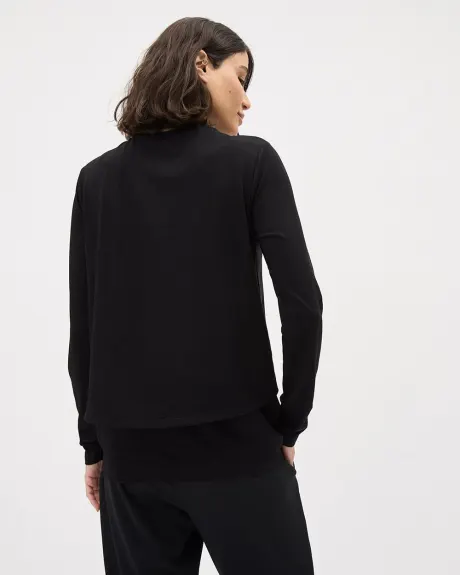 Long-Sleeve Nursing Tee - Thyme Maternity