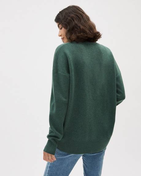 Long-Sleeve Crew-Neck Sweater - Thyme Maternity