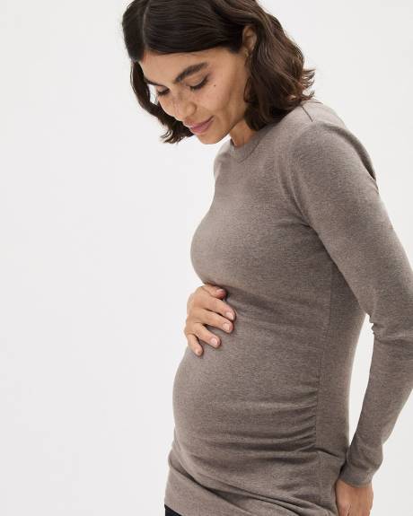 Long-Sleeve Crew-Neck Top - Thyme Maternity