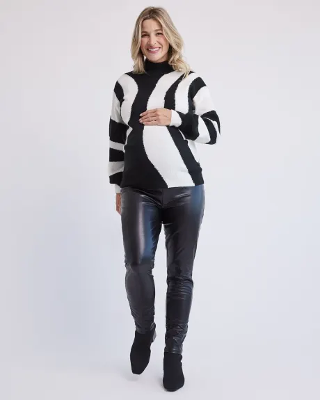 Pantalon Skinny en Faux Cuir Extensible - Thyme Maternité