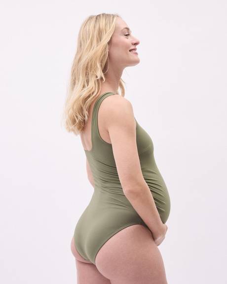 U-Neck One-Piece Swimsuit - Thyme Maternity