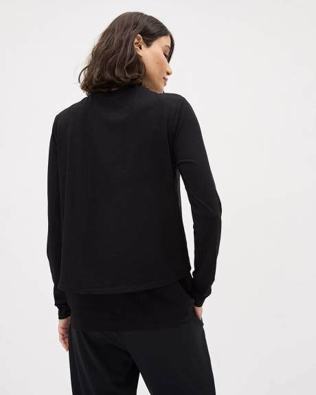 Long-Sleeve Nursing Tee - Thyme Maternity