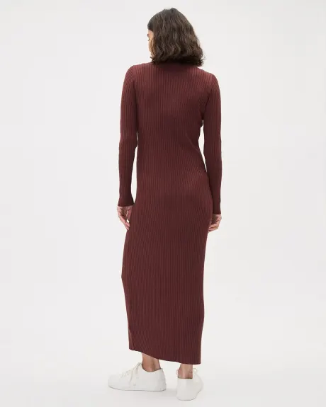 Long-Sleeve V-Neck Maxi Dress - Thyme Maternity