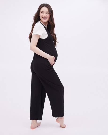 Relaxed-Fit Nursing Jumpsuit - Thyme Maternity