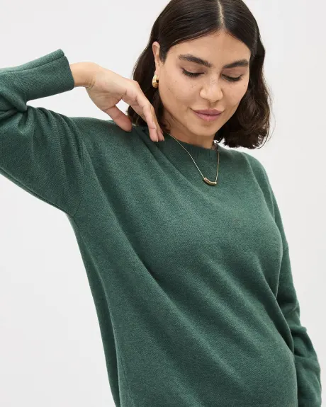 Long-Sleeve Crew-Neck Sweater - Thyme Maternity