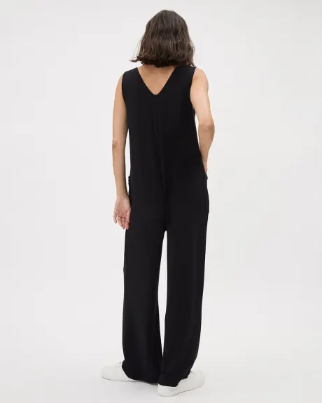 Relaxed-Fit Nursing Jumpsuit - Thyme Maternity