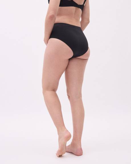 High-Waist Bikini Bottom with Shirring - Thyme Maternity