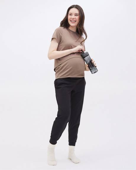 Short-Sleeve Nursing Tee - Thyme Maternity