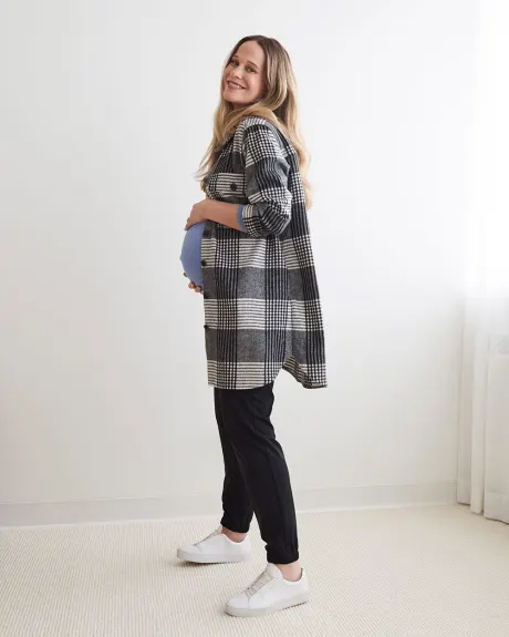 Long Sleeve Mock-Neck T-Shirt - Thyme Maternity