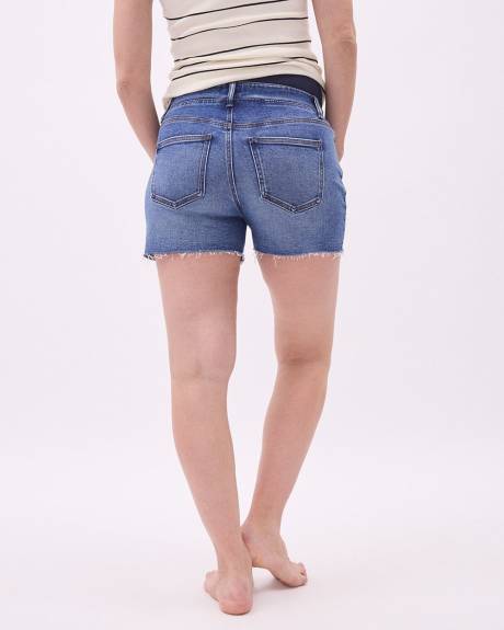 Medium Wash Denim Short - Thyme Maternity