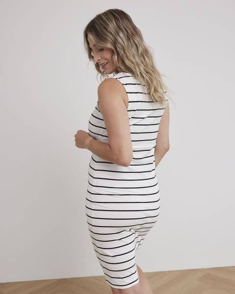 Striped Sleeveless Dress and Long-Sleeve Top - Petit Lem