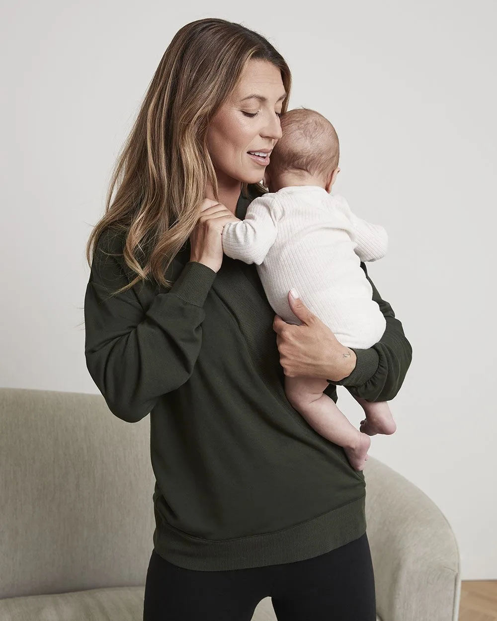 The Easy Nursing Sweater - Thyme Maternity