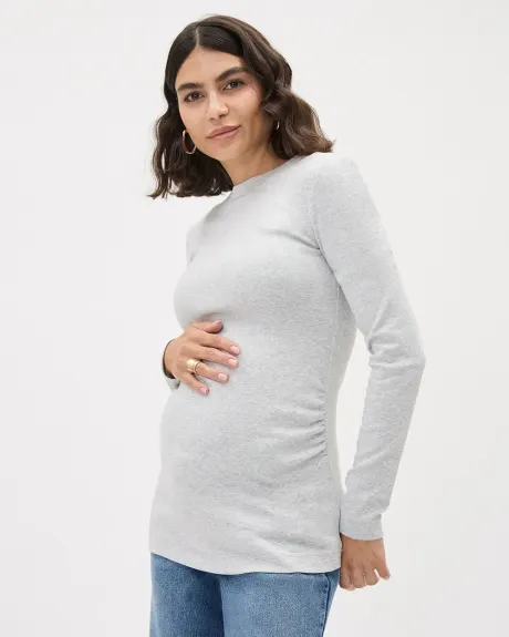 Long-Sleeve Crew-Neck Top - Thyme Maternity