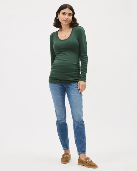 Medium-Wash Skinny Jeans - Thyme Maternity