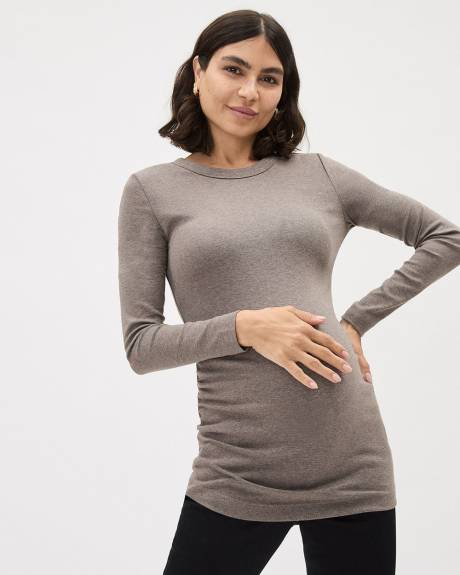 Long-Sleeve Crew-Neck Top - Thyme Maternity