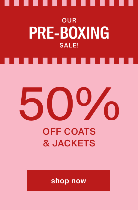 holiday deals - 50% off coats & jackets for women