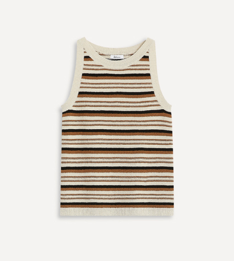 sleeveless knit top