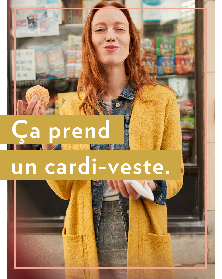 Ça prend un Cardi-veste.