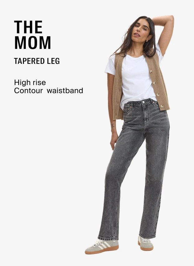 The Mom -Tapered leg -High rise -Countour waistband