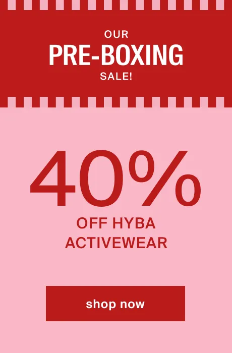 holiday deals - 40% off hyba women activewear