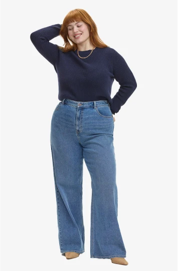 Wide-leg jeans for women