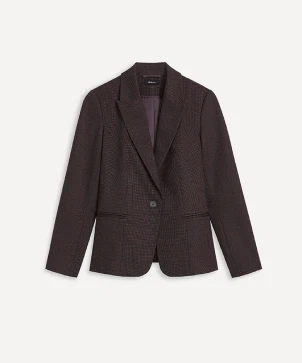 fitted knit blazer